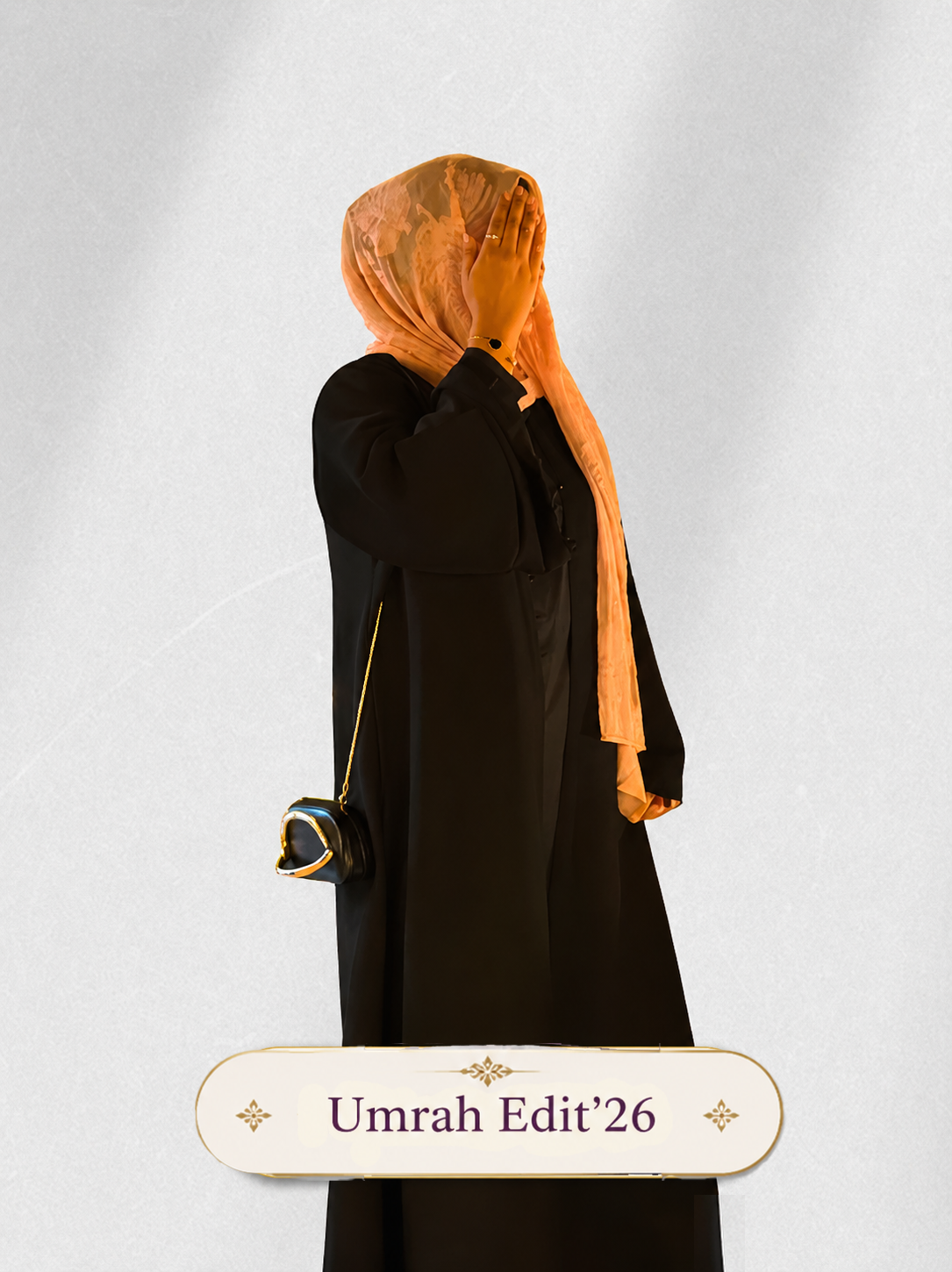 Black Self-Pleated Kimono Abaya in Premium Dubai Fabric with Elegant Loop Detailing